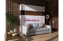 Шкаф-кровать с диваном Браво