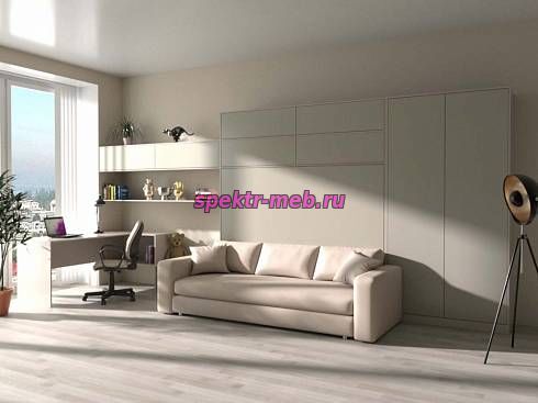 Шкаф-кровать с диваном Мазурка