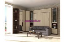 Шкаф-кровать с диваном Ренто