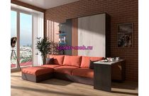 Шкаф-кровать с диваном Лола