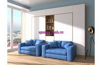 Шкаф-кровать с диваном Рубин Дуо