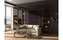 Шкаф-кровать с диваном Альвис