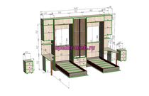 Шкаф-кровать трансформер Перу 24