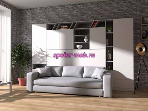 Шкаф-кровать с диваном Тида 04