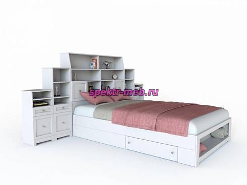 Кровать с полками Молли 45