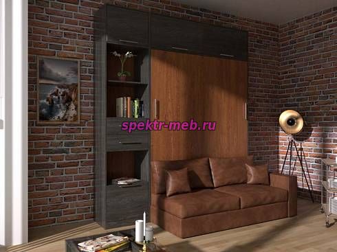 Шкаф-кровать с диваном Долли 50