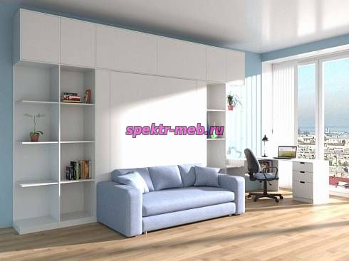 Шкаф-кровать с диваном Долли 52