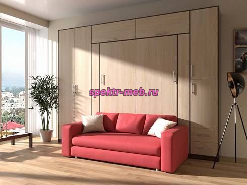 Шкаф-кровать с диваном Изабель-5
