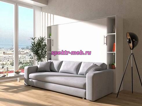 Шкаф-кровать с диваном Пальм 2