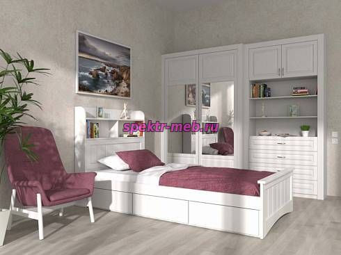 Кровать с ящиками Теос 2