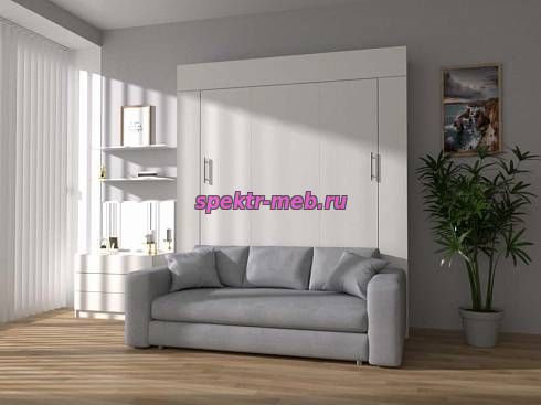 Шкаф-кровать с диваном Лакс 2