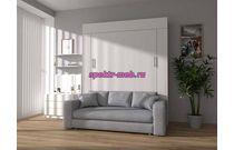 Шкаф-кровать с диваном Лакс 2