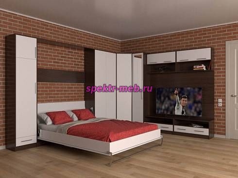 Шкаф-кровать трансформер Флау