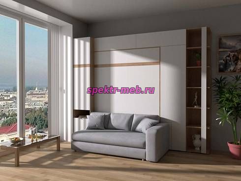 Шкаф-кровать с диваном Тида 03