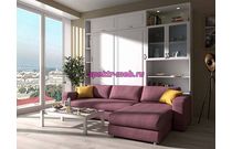 Шкаф-кровать с диваном Элли 7