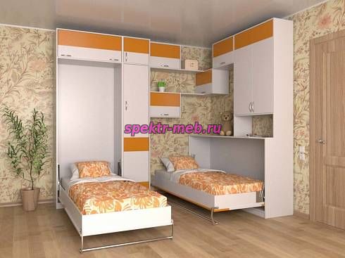 Шкаф-кровать трансформер Жасмин 64