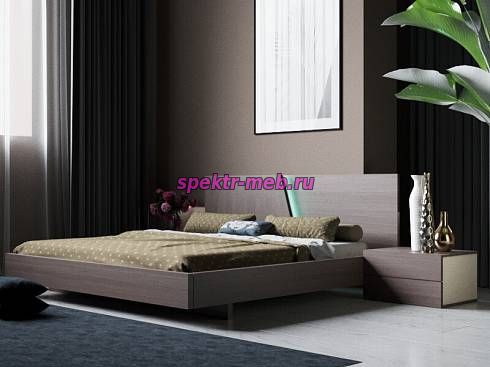 Кровать с подсветкой Хайтек