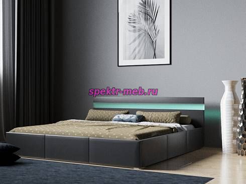 Кровать с подсветкой Лара