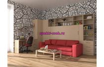 Шкаф-кровать с диваном Шелли 21