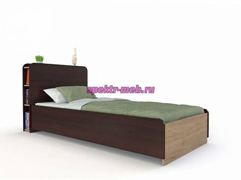 Кровать с полками Инсайд-1