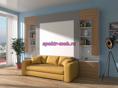 Шкаф-кровать с диваном Флора 3