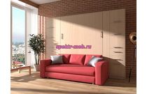 Шкаф-кровать с диваном Город 2