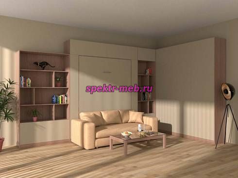 Шкаф-кровать с диваном Дино