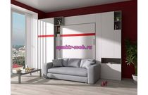 Шкаф-кровать с диваном Тида 02