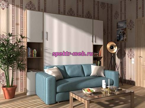 Шкаф-кровать с диваном Бали