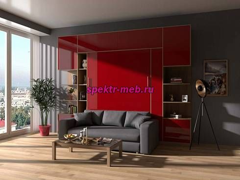 Шкаф-кровать с диваном Альтер