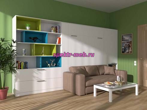 Шкаф-кровать с диваном Дино 2