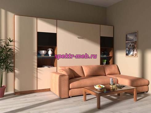 Шкаф-кровать с диваном Дино 7