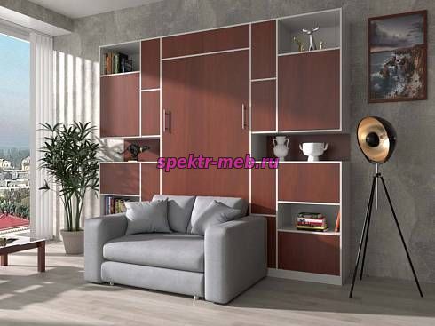 Шкаф-кровать с диваном Эльза