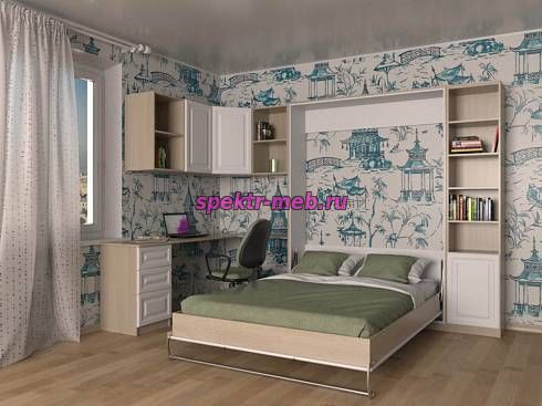 Шкаф-кровать трансформер Дуо-8