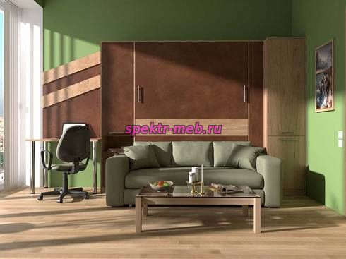 Шкаф-кровать с диваном Комо 1