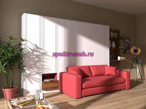 Шкаф-кровать с диваном Шелли 27