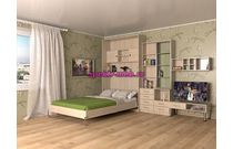 Шкаф-кровать трансформер Настурция