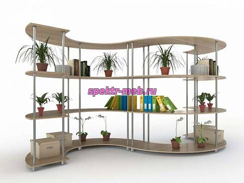 Стеллаж с полками Муна №6