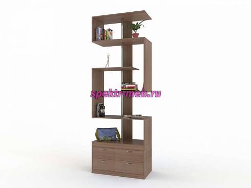 Стеллаж Септима №4 с ящиками