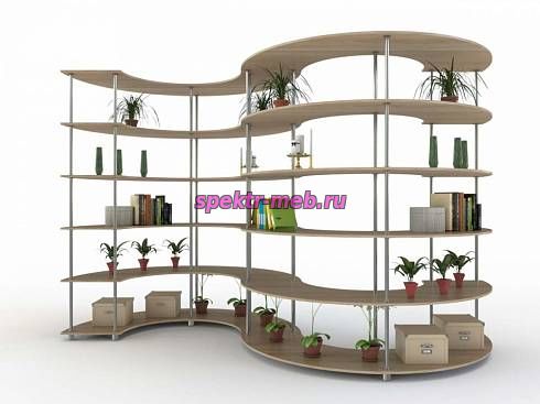Стеллаж с полками Муна №4