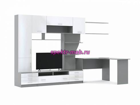 Стенка с рабочим местом Бри