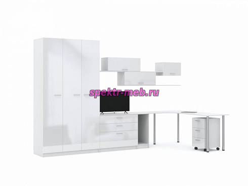 Стенка со столом Вайти 2