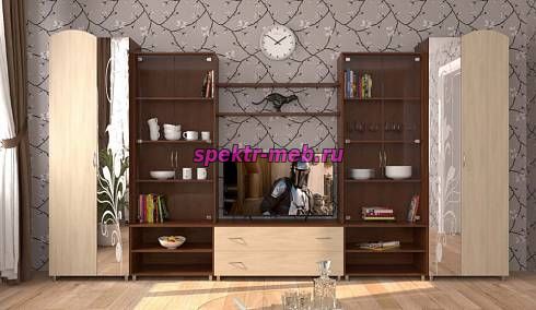 Стенка в гостиную Лига-1