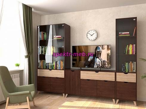 Стенка для гостиной Стокгольм 13