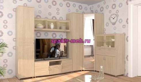 Стенка в гостиную Мальва 35