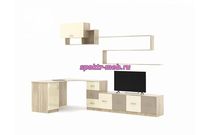 Стенка с рабочим местом Лана