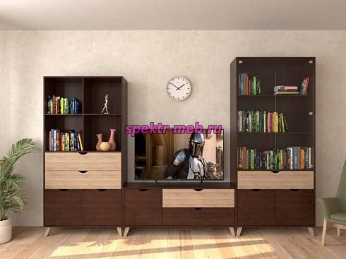 Стенка для гостиной Стокгольм 12