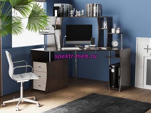 Стол угловой компьютерный Лидер-Стиль