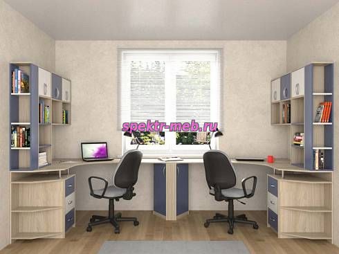 Письменный стол для двоих Виктория 24