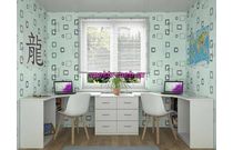 Письменный стол для двоих Виктория 28